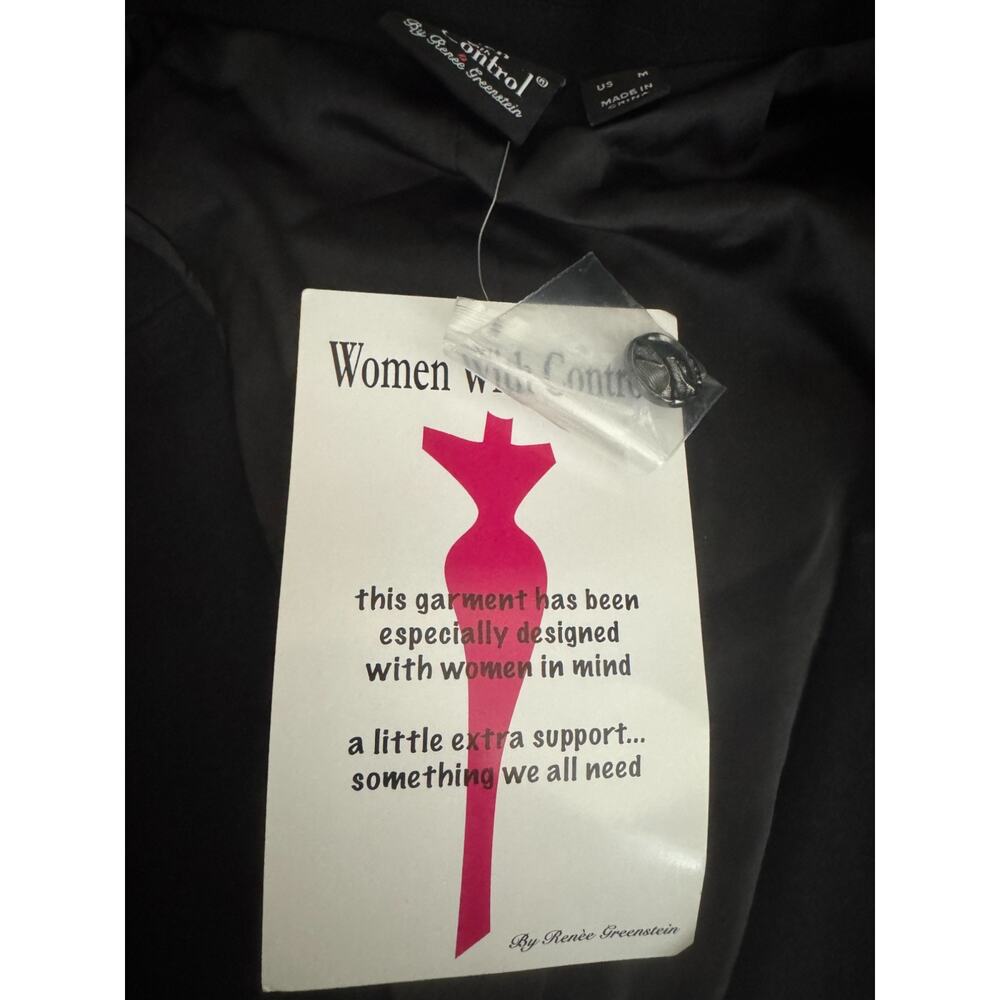Women with‎ Control Cotton Jersey Blazer Black Medium NWT Career Business  Lined - Picture 12 of 15